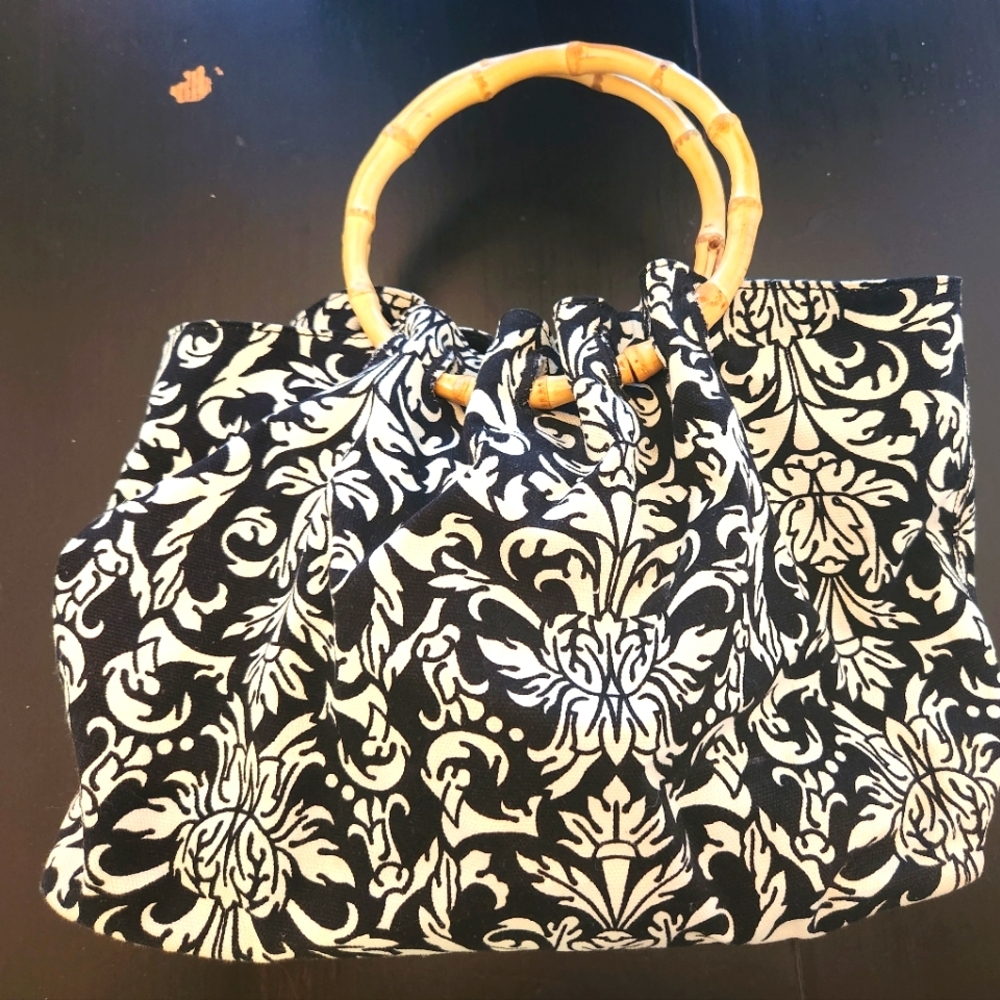 Bamboo Handle Purse - Picture 1 of 5